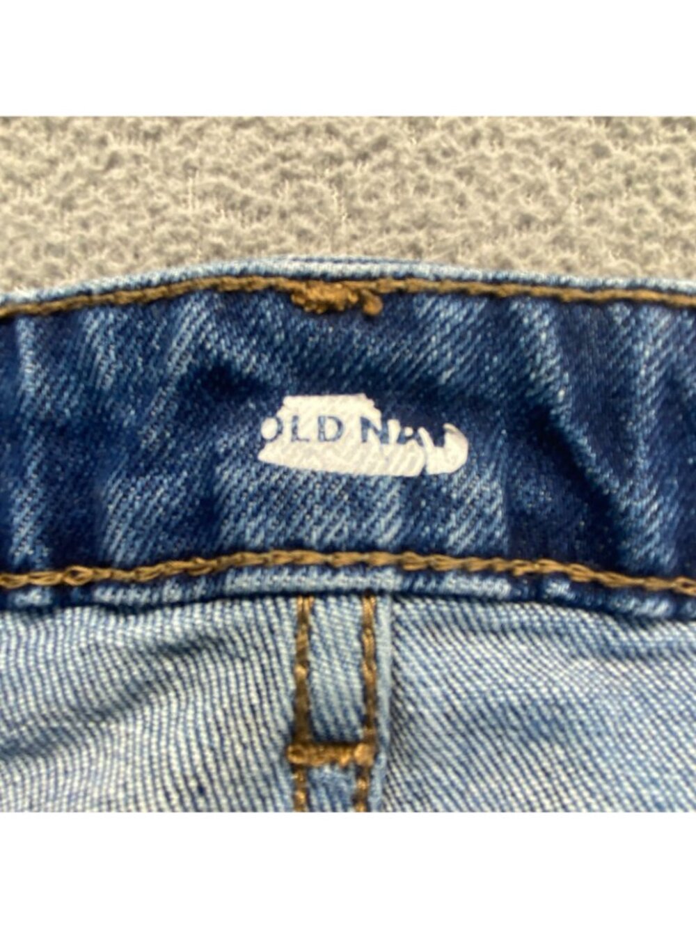 Old Navy Baggy Wide Leg Jeans Womens 16 Blue Y2K Skater Grunge Utility - Picture 3 of 13